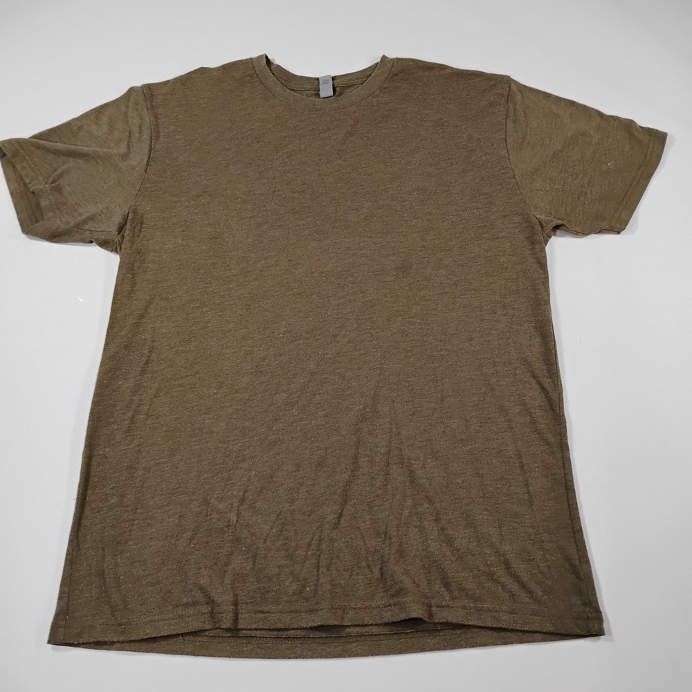 Next Level Apparel Unisex Brown Large Short Sleeve Tee Shirt